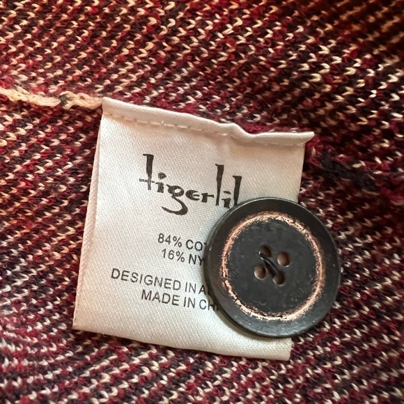 Tigerlily Long Jacquard Knit Duster Cardigan Boho Geometric Pattern Size 2 (XS) - Picture 9 of 11